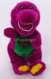 Barney the Dinosaur I LOVE YOU Singing Plush Lovey Toy